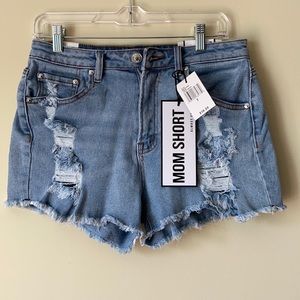Almost Famous Ripped Mom Shorts